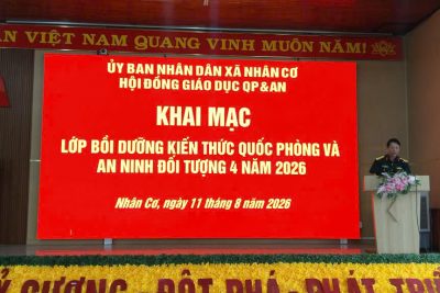 Trường THCS Nguyễn Khuyến tham gia bồi dưỡng QP – AN