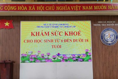 Kế hoạch tỉnh Lâm Đồng: Khám sức khỏe cho học sinh từ 6 tuổi đến 18 tuổi; Trường THCS Nguyễn Khuyến 25/06/2006